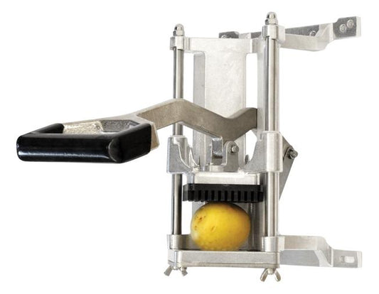 Omcan 41857 8" Wall Mounted Vertical Potato Fry Cutter with 1/4" Cutter Blade