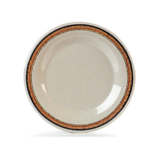 Carlisle 43013908 9" Sierra Sand on Sand Durus Melamine Wide Rim Dinner Plate
