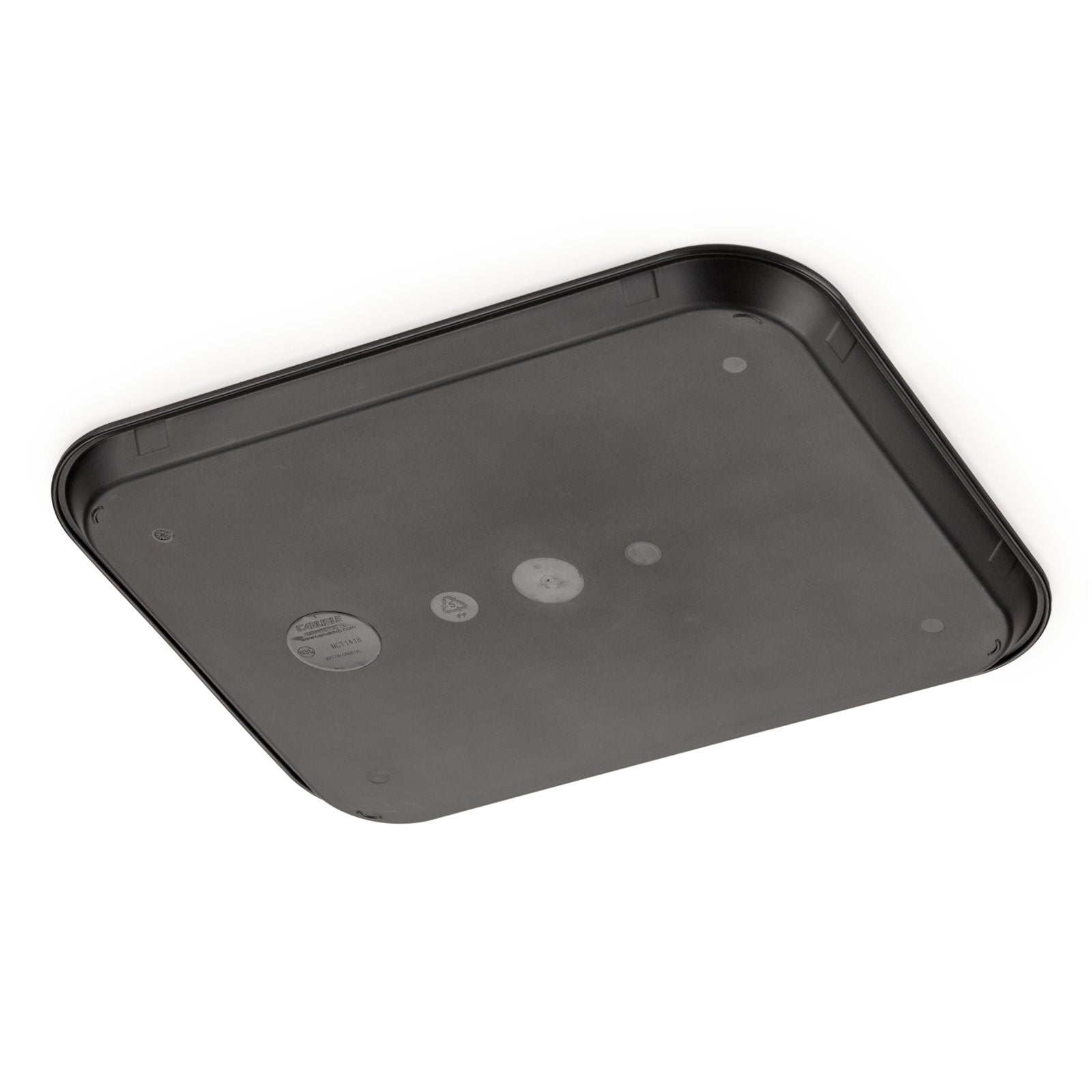 Carlisle CT1418030 14" x 18" Antimicrobial Black Cafe Fast Food Cafeteria Tray