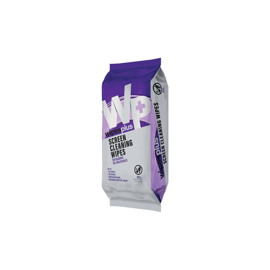 WipesPlus 37564 White Screen Cleaning Wipes, Refill Pack (24/50s)