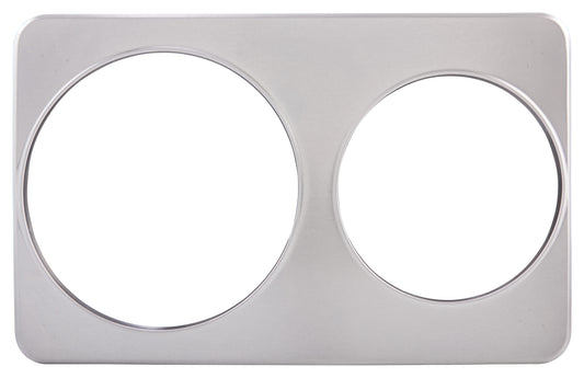 Winco ADP-810 Stainless Steel Adaptor Plate, 8-3/8" & 10-3/8" Holes