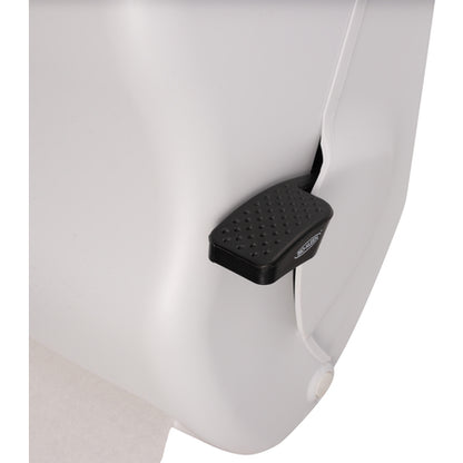 San Jamar T1100WH White Plastic Classic Lever Roll Towel Dispenser, 1.5" core