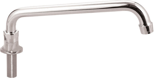 BK Resources BKF-DMB-6-G Chrome-Plated Brass Faucet, Deck Mount Spout Base, 6" Swing-Swivel Spout