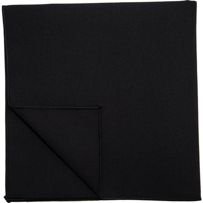 Snap Drape 54481717NM014 17" x 17" Black Spun Poly Signature Napkin