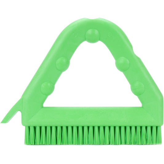 Carlisle 41323EC75 9" Lime Spart Color Coded Tile and Grout Brush