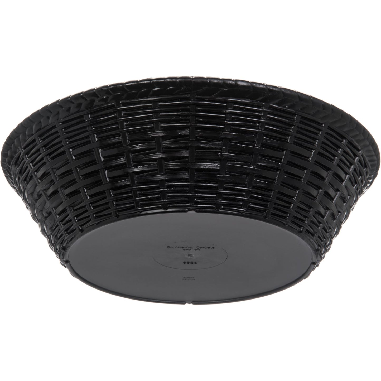 Carlisle 652403 9" Black Round Polypropylene WeaveWear Basket