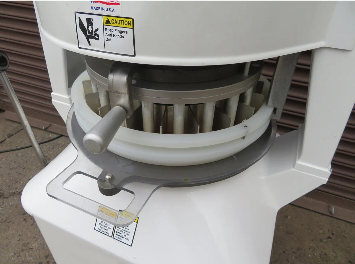 BakeMax BMJN009 Floor Model Semi-Automatic Heavy Duty 9 Division Dough Divider Rounder