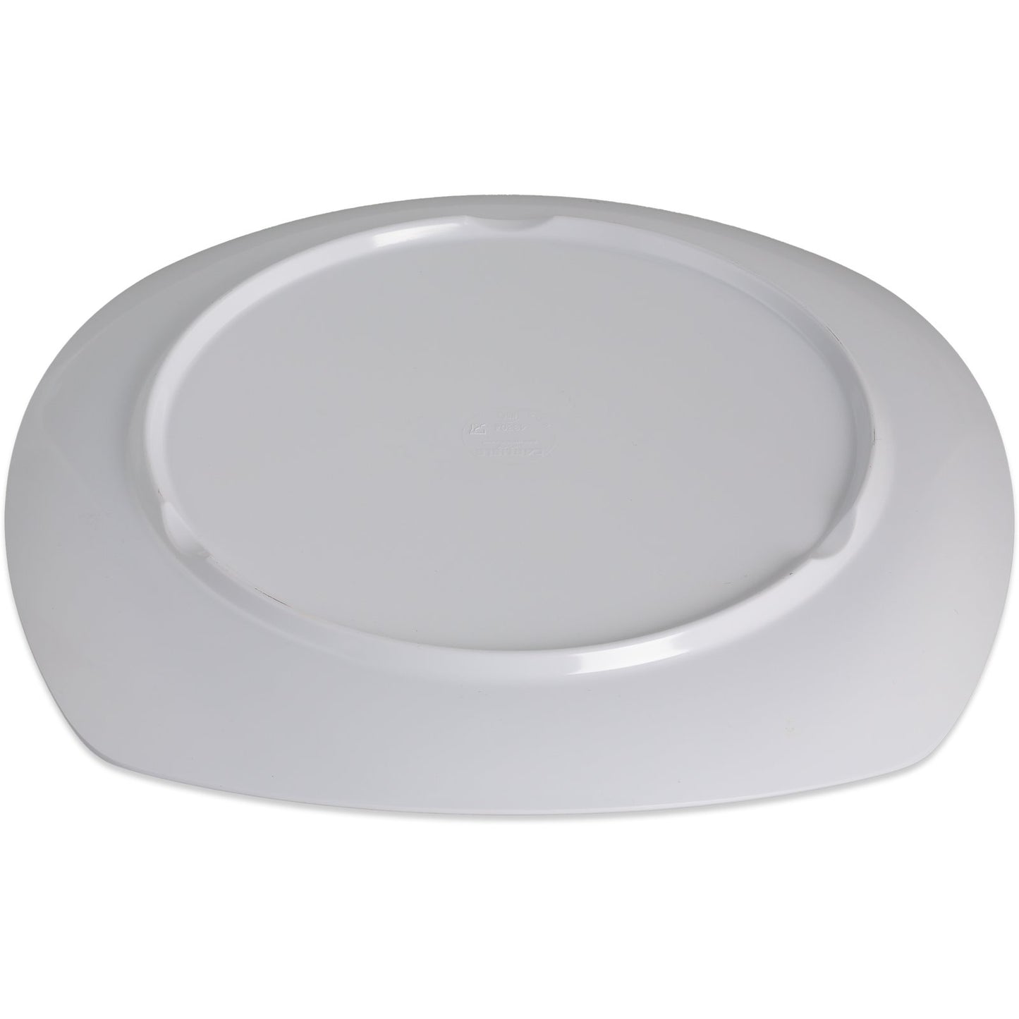 Carlisle 4330402 11.5" White Upturned Corner Square Melamine Plate
