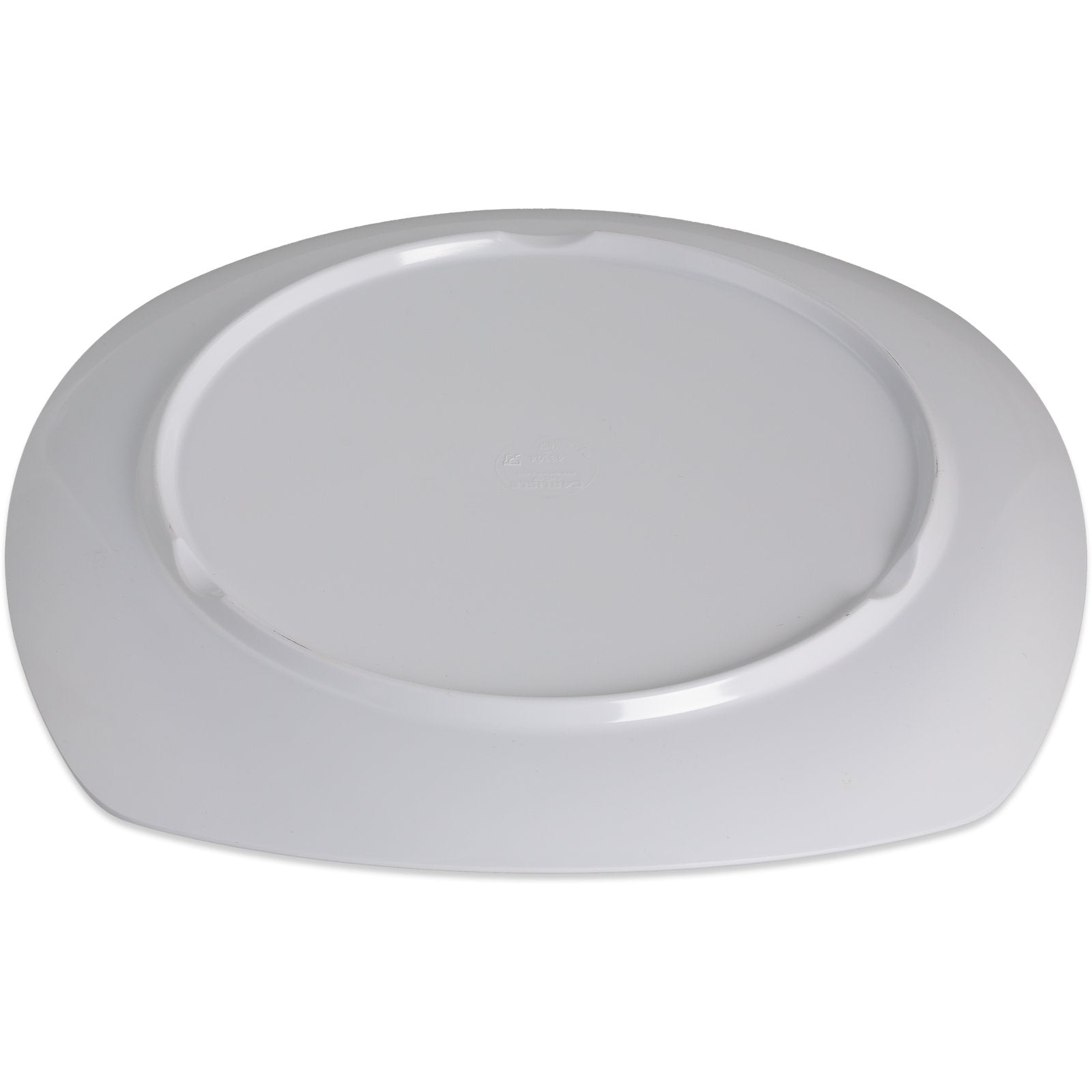 Carlisle 4330402 11.5" White Upturned Corner Square Melamine Plate