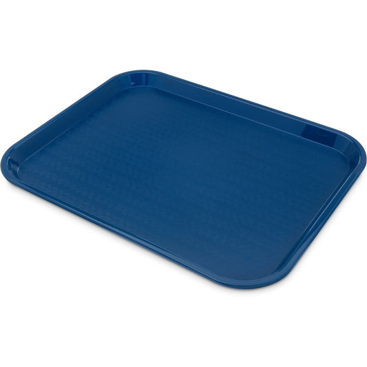 Carlisle CT141814 14" x 18" Blue Cafe Fast Food Cafeteria Tray