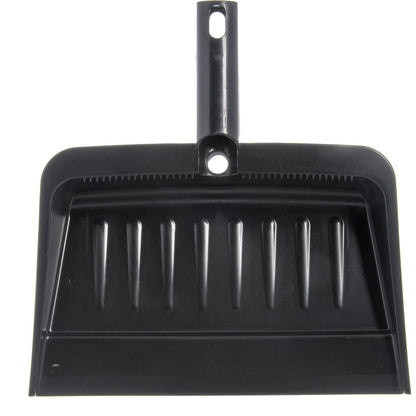 Carlisle 36143703 12" x 8" Black Flo-Pac Flexible Plastic Dustpan