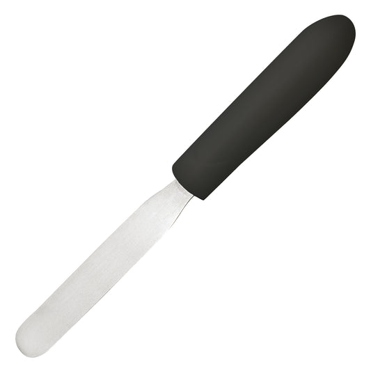 Winco TKPS-4 Black Polypropylene Handle Bakery Spatula, 4" x-3/4" Blade