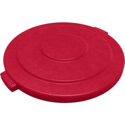 Sparta 84102105 20 Gallon Red Round Polyethylene Bronco Waste Bin Trash Container Lid