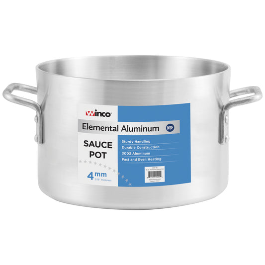 Winco ASSP-40 40 Qt. Elemental Aluminum Sauce Pot