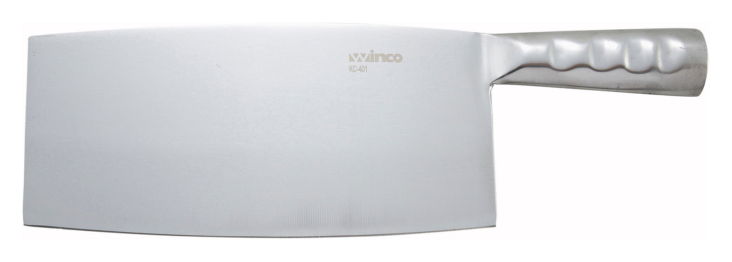 Winco KC-401 8-1/4" x 3-15/16" Blade Chinese Cleaver