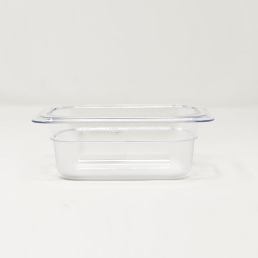 Omcan 80043 1/9-size Clear Polycarbonate Food Pan with 2 1/2" Deep
