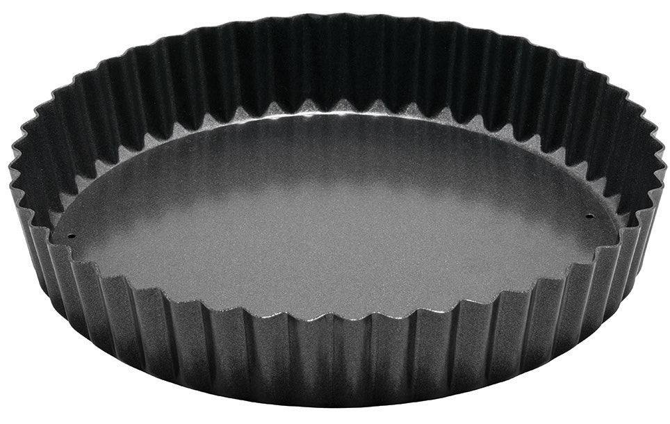 Winco FQP-8 8" Carbon Steel Quiche Pan, Non-Stick