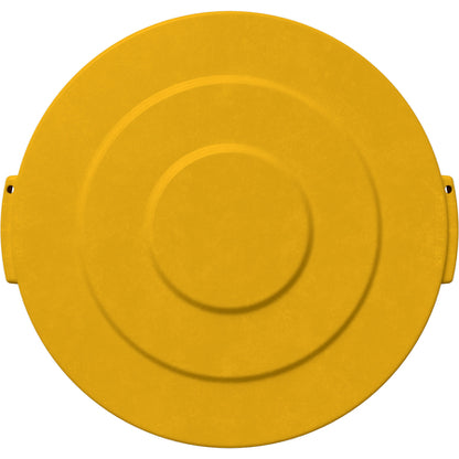 Sparta 84101104 10 Gallon Yellow Round Polyethylene Bronco Waste Bin Trash Container Lid