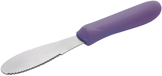 Winco TWP-31P Purple Sandwich Spreader, 3-5/8" x 1-1/4" Blade Allergen Free
