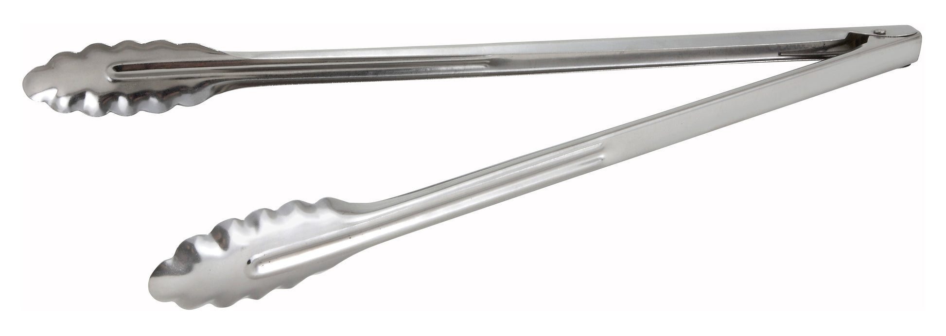 Winco UT-16LT 16" Stainless Steel Utility Tong, Medium Weight