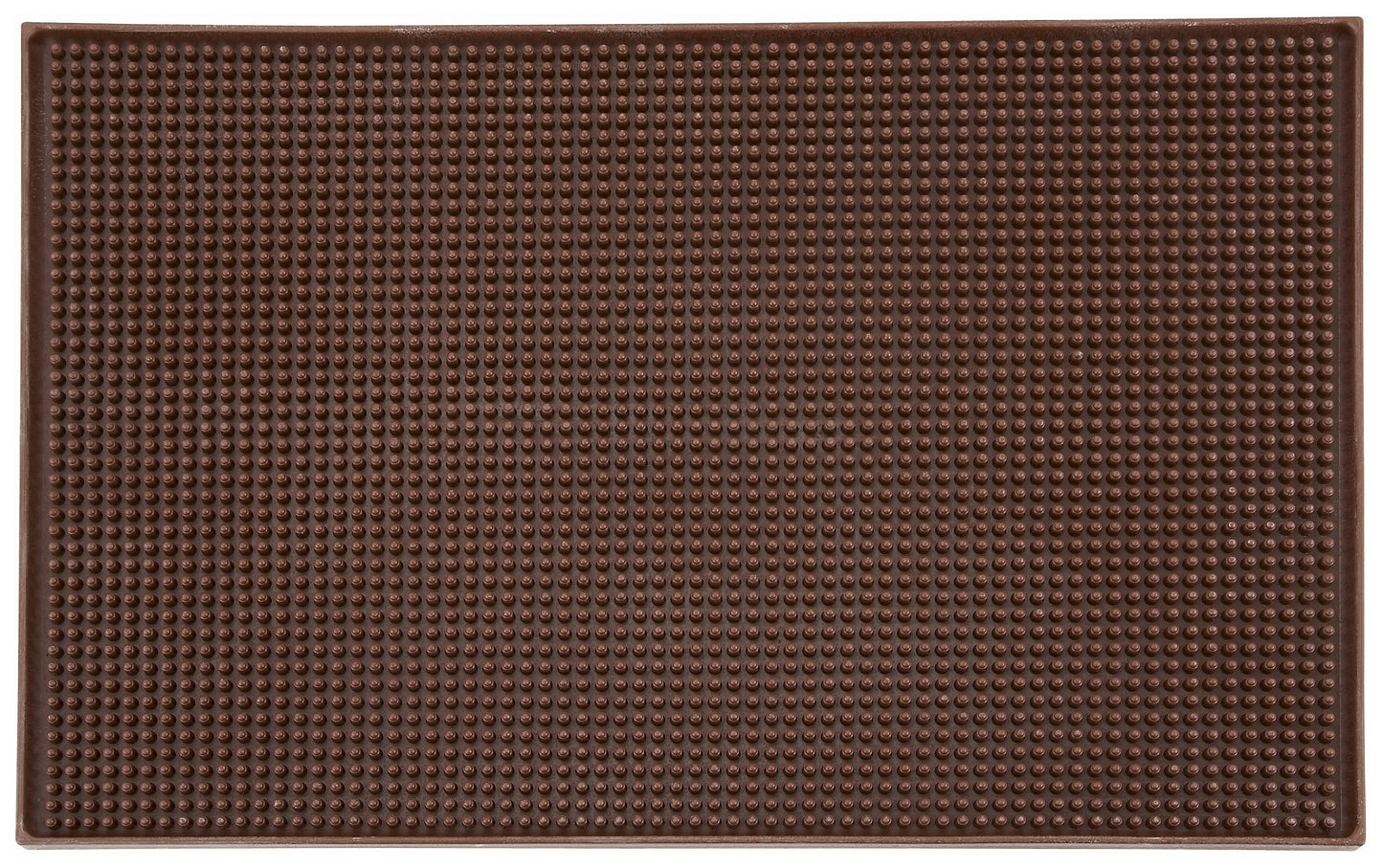 Winco BM-1812B 18" x 12" Brown Bar Service Mat