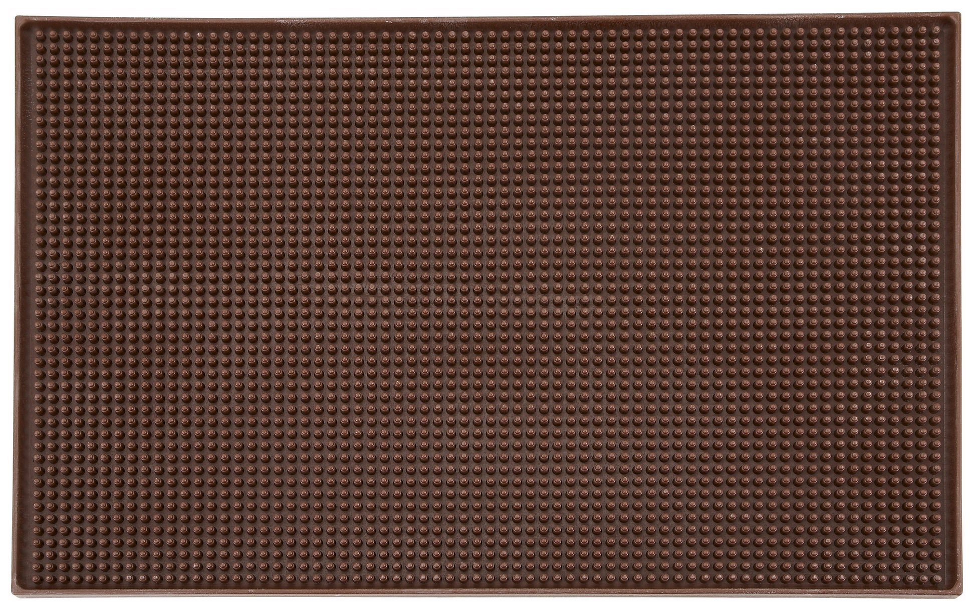 Winco BM-1812B 18" x 12" Brown Bar Service Mat