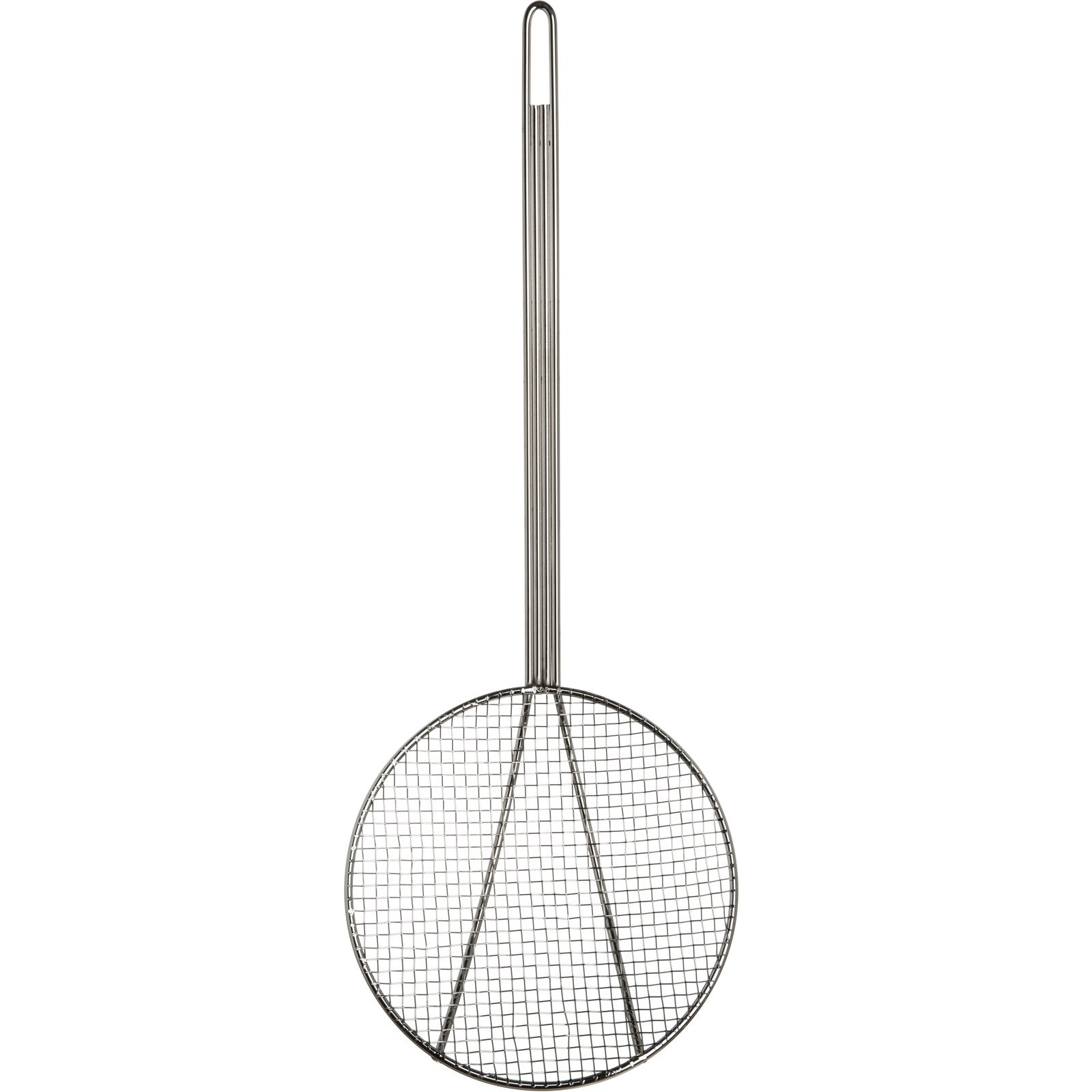 Carlisle 601528 8" Silver Bowl Mesh Skimmer - Nickel Plated Stainless