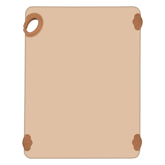 Winco CBK-1520BN 15" x 20" x 1/2" Brown Cutting Board with Hook