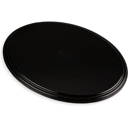 Carlisle 3100GR2004 31" x 24" Black Oval Griptite 2 Tray