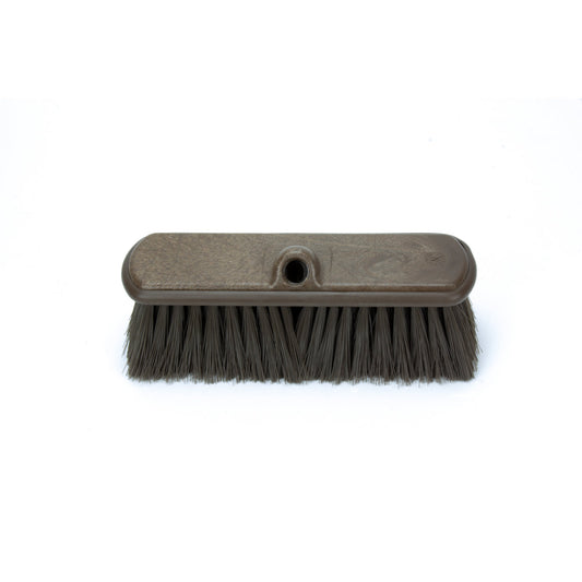 Carlisle 40050EC01 9.5" Brown Color Coded Flo-Thru Brush with Protective Bumper