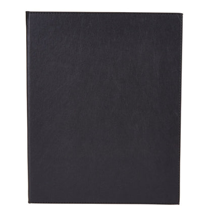 Winco LMF-811BK Black Four-Views (Booklet) Menu Cover For 8-1/2 X 11" Inserts