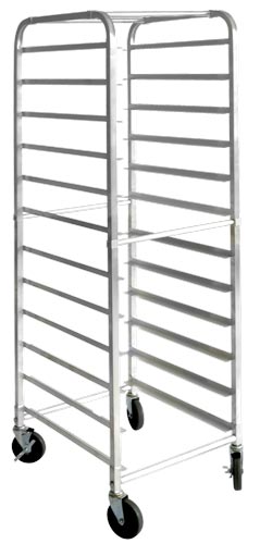 Omcan 13504 Round Aluminum Top Bun Rack with 12 Slides and 5" spacing