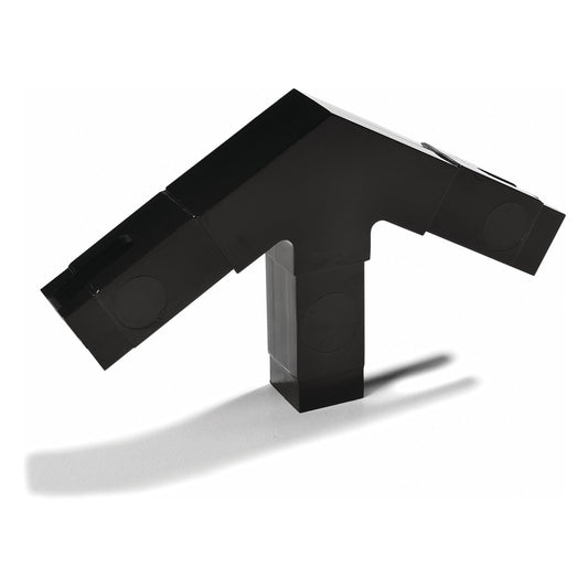 Carlisle 900503 1" 60* 3 Prong Black Sneeze Guard Assembly Blocks