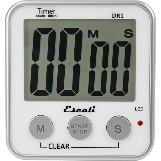 San Jamar TMDGXL Extra Large White Display Digital Timer