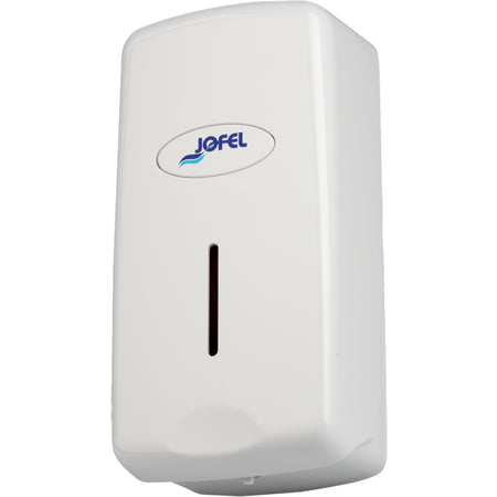 Carlisle S1000WH 1L White Manual Plastic Wall Mounted Jofel Valor Liquid/Lotion Refillable Soap Dispenser