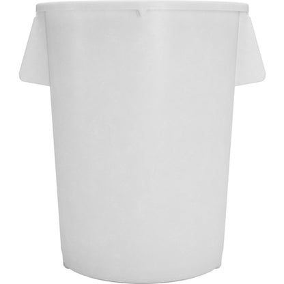 Sparta 84105502 55 Gallon White Round Polyethylene Bronco Waste Bin Trash Container