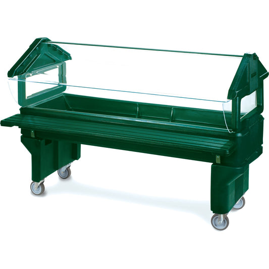 Carlisle 660808 6' x 2' x 3.8' Forest Green Six Star Youth Portable with Legs only