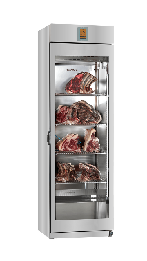 Omcan 47117 176 Lb/80 Kg Standard Silver Primeat 2.0 Meat Edition Preserving and Dry Aging Cabinet